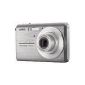 Casio EXILIM EX-Z75 Digital Camera (7 megapixels, 3x opt. Zoom, 6.6 cm (2.6 inch) display) Silver (Electronics)