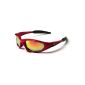 X-Loop Sunglasses - Sport - Cycling - Skiing / Mod.  1002 Red / One Size Adult / 100% UV400 protection (Others)