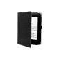 Ganvol Amazon Kindle 6 '' Leather Folio (October 2014 7.Gen model) Leather Case Cover Skin Case (Black) (Personal Computers)