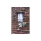 Stainless steel wall lamp with 7 Watt LED lamps Wall lamp Outdoor lamp Outdoor lamp courtyard lamp Hofleuchte garden lamp garden lamp illumination input with IF Infrared Motion Detector (garden products)