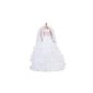 Bridal wedding dress off the shoulder dress w / Veil for dolls (toys)