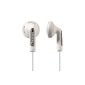 Panasonic RP HV 154 EW In-ear headphones (1.2 m cable length, 3.5 mm gold-plated miniplug, XBS acoustic system) white (accessory)