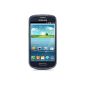 Samsung Galaxy S3 Mini I8190 Smartphone (10.2 cm (4 inches) AMOLED display, dual-core, 1GHz, 1GB RAM, 5 megapixel camera, Android 4.1) pebble-blue (Electronics)