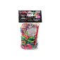 600 Neon Rainbow Loom Bandz Rubber Bands with 'S' Clips (Toy)