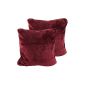 Gözze Cashmere Feeling pillowcase, set of 2, Bordeaux, 50 x 50 cm, 40133-33-A2 (household goods)