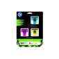 HP 363 Tri-color Ink Cartridge cyan: 4ml, magenta: 3.5ml, yellow: 6ml (Office supplies & stationery)