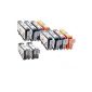 4 = 20 Packs with chip Compatible Cartridges CANON PGI520BK CLI521BK + + + CLI521C CLI521M + CLI521Y for printers Canon Pixma IP3600 / IP4600 Pixma / IP4700 / Pixma MP980 / MP630 / MP620 / MP540 / MP560 / MP550 / MP640 / MP980 / MP990 - ( © Silvertrade) (Office Supplies)