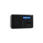 Auna IR-130 - Radio Wifi internet for music streaming with alarm function - access to over 8000 global radio - streaming network - Ultra compact (line output, headphone output jack) - Black (Electronics)