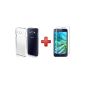 [PACK] SAMSUNG GALAXY SLIM Transparent Case A3 + tempered glass screen Protection (Electronics)