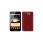 Hamdis Hybrid Skin Case Cover Gel Skin Case for Samsung Galaxy Note GT-N7000 Red (Wireless Phone Accessory)