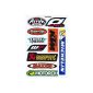 Sponsor sticker Tuning Racing Motocross Sticker Sheet 27 x 18 cm