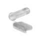 mumbi plugs Dust protection for Samsung Galaxy S4: micro USB cap + headset plugs in white transparent (Electronics)