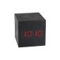 Smart House - Wake Clock LED design wooden cube