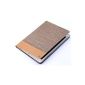 Torras Ultra-Slim Flip Leather Case for iPad Air 2, Canvas + Leather Superficial Treatment, Canvas Series Tan (Electronics)
