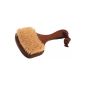 Angular bath brush natural bristles, light wood (Health and Beauty)