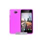 Shell Gel transparent Purple Archos 50a \ 50b Helium 4G LTE + Stylus + 3 Movies OFFERED (Electronics)
