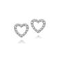 Rafaela Donata - 60756000 - Stud Earrings Women - Heart - Silver 1.3 gr 925/1000 - Zirconium Oxide - White (Jewelry)