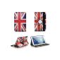 NetsPower® Retro UK Flag Case Cover Stand Leather Case for Samsung Galaxy Tab on March 7 