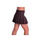 EyeCatchClothing - Stella Ladies Mini Skirt with Buttons - Black (Textiles)