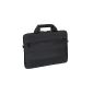 PEDEA Ultrabook / notebook bag black for 13.3 inches (33,8cm) with accessory compartment (optional)