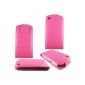 Flip Cover Case For Apple iPhone 3G 3GS / PU Leather Pink (Electronics)