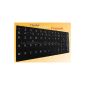 48 Stickers stickers kit QWERTY keyboard French / Pre-cut Wallpaper Black (Electronics)