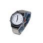 speaking analog Damenarmbanduhr Blindenuhr train bracelet complete date 32mm DSM (clock)