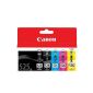 Canon Original Ink Cartridges for Pixma MG5150 / MG5250 / MG5350 / MX715 / MX885 / MX895 / IP4850 / iP4950 / iX6550 Printers - Cyan / Magenta / Yellow / Black / Large Black (Pack of 5) (Office Supplies)