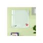 SoBuy FRG45 Memo Glass Table 45 x 45cm with keychain magnets, felt Memoboard Wall Plates (Kitchen)