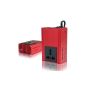BETEK Red Car Inverter 12V to 230V inverter with cigarette lighter and 1 USB 200W car voltage converter for smart phone, tablet PC, notebook