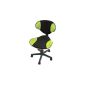 Office chair swivel chair Genoa, breathable mesh, ergonomic shape ~ green