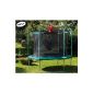 HUDORA trampoline with safety net 305 cm Ø, black / green, 3 boxes (Art. 65150/02) (Equipment)