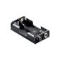 Wentronic Battery holder for 2x Mignon AA with snap connector (optional)