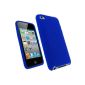 iGadgitz Silicone Protective Skin Cover Case Case Case Skin in Blue for iPod Touch 4G 4th Generation 8gb, 32gb, 64gb + Screen Protector (Electronics)