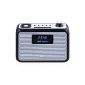 August MB400 - DAB / DAB + / FM radio and Bluetooth NFC Speaker - clock radio, boombox and MP3 player / USB input, SD card reader, AUX input (electronic)