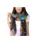 DJT Fashion Flora printed multi colored scarf Beautiful Scarves length 8 Colors (Apparel)