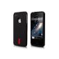 Vau Soft Grip Black - Premium Silicone Case, Case for Apple iPhone 4S & iPhone 4 (Electronics)