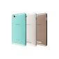 ECENCE Sony Xperia M C1905 Set of 3 x protective shell cover black 1 + 1 + 1 Blue transparent 31040505 (Electronics)