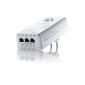 devolo 1828 - 1 Pack PLC adapter (dLAN 500 AV Wireless +): 3-port Fast Ethernet / EXT socket integrated / Wifi (Personal Computers)