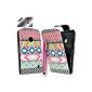 Master Accessory Leather Case with Stylus for Nokia Lumia 520 Pink Flower Design (Accessory)