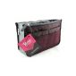 Periea - Storage bag / pocket / Organiser inside for handbag, 12 Grandes 28x17.5x12cm pockets - Chelsy wine (Luggage)
