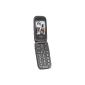 Doro PhoneEasy 612 GSM mobile phone clamshell (2 megapixel camera, large keys, FM radio) black-black (Electronics)