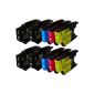 10 printer cartridges compatible with Brother LC-1220 / LC-1240 (Office supplies & stationery)