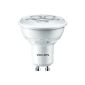 Philips LED lamp (replaces 50W) GU10 2700 Kelvin 4.5 Watt 345 lumen warm white 8718291788409 (household goods)
