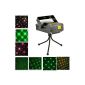 Mystore365 Mini Laser Light Projector Red Green Stage Lighting for Dancing Club Party