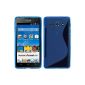 Silicone Case for Huawei Ascend Y530 - S-style blue - Cover PhoneNatic ​​Cover + Protector (Electronics)