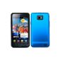 IProtect Genuine Samsung Galaxy S2 I9100 Silicone / ALUHÜLLE blue / turqoise Galaxy S2 S 2 SII protective case (electronics)