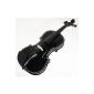 black 4/4 violin / violin & Cases.  Belt.  Arc