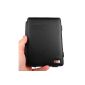 DURAGADGET Case Cover Black Genuine Leather Style Book for Kindle Paperwhite 6 