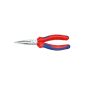 Knipex Snipe Nose Side Cutting (Radio Pliers) polished with multi-component grips 160 mm, 25 02 160 (tool)